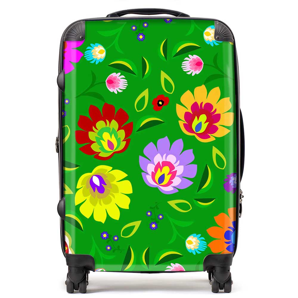 Polish Folk Floral Suitcase