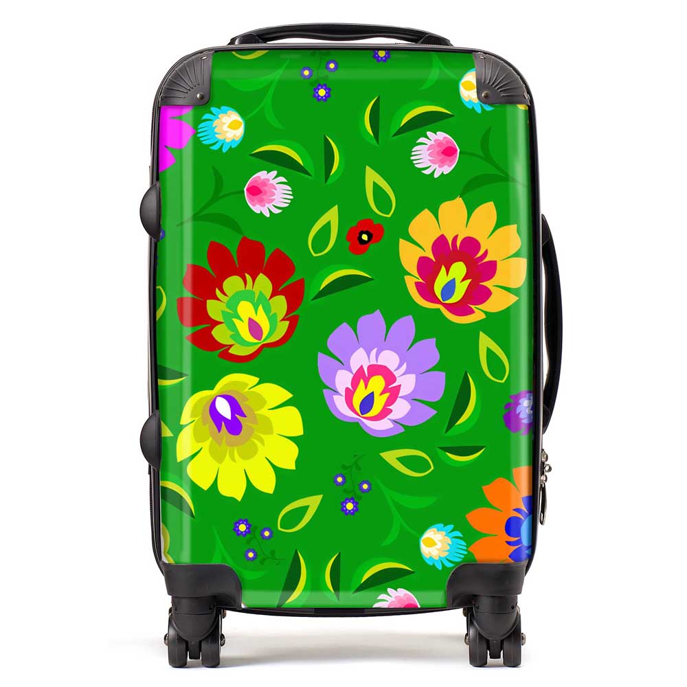 Polish Folk Floral Suitcase