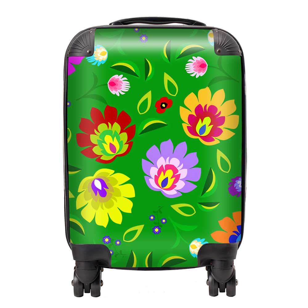 Polish Folk Floral Suitcase