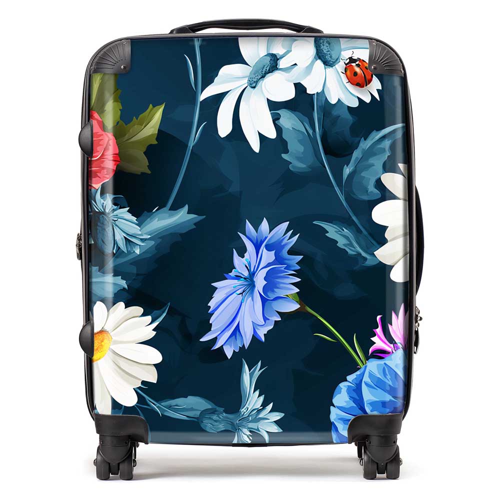 Poppy Flowers With Chamomile Suitcase