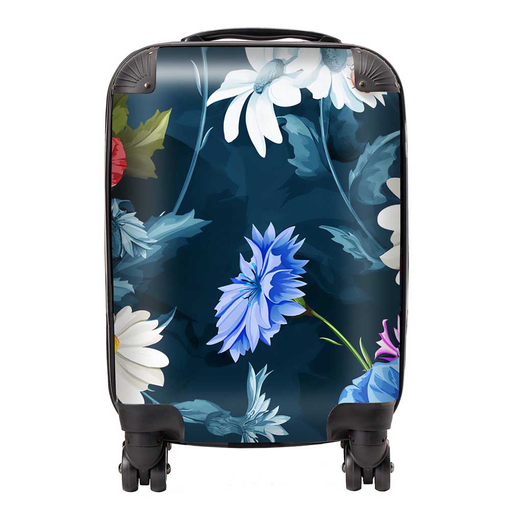 Poppy Flowers With Chamomile Suitcase