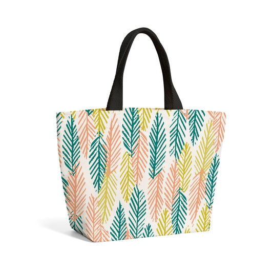 Scandinavian Style Foliage Beach Shopper Tote Bag