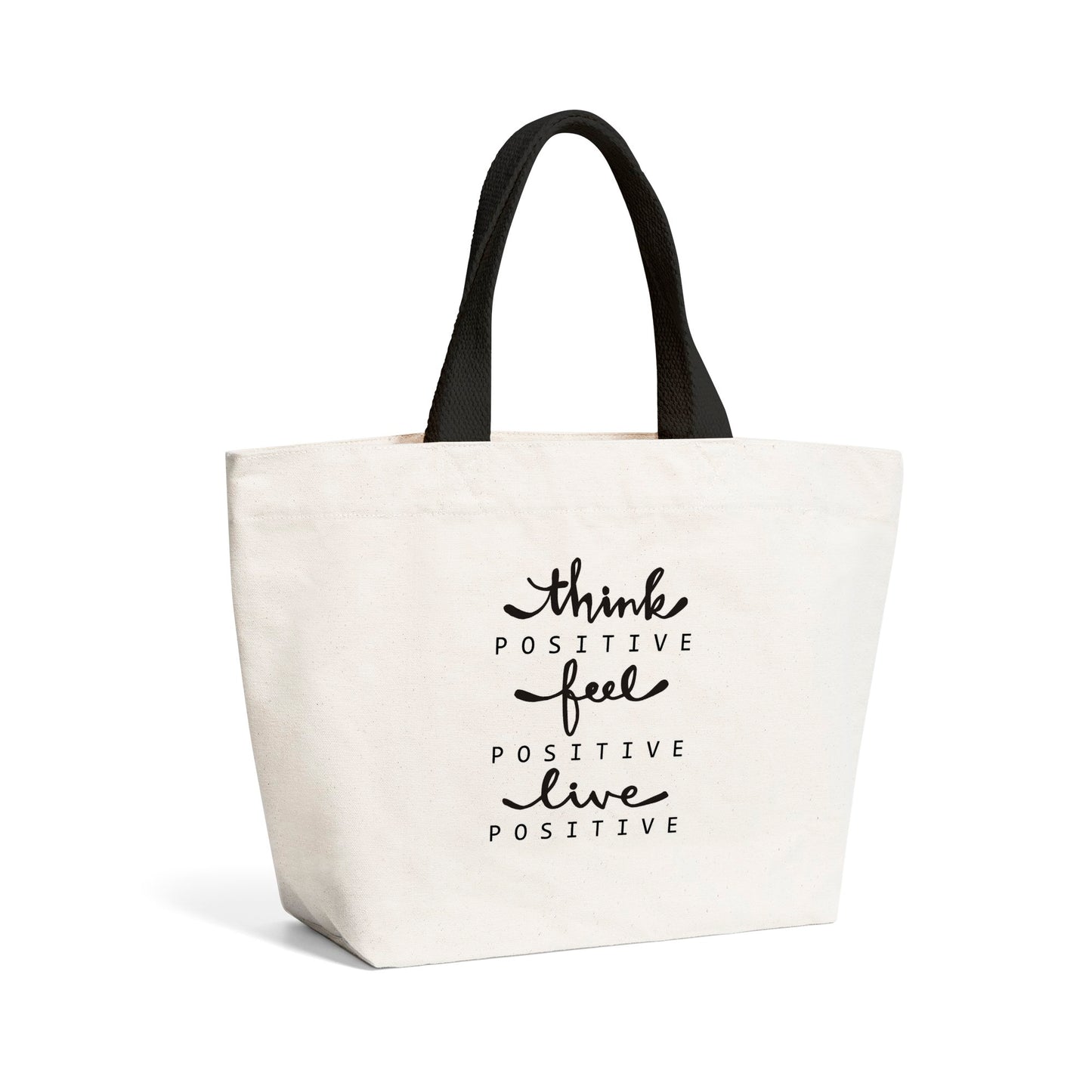 Think, Feel, Live Positive Beach Shopper Tote Bag