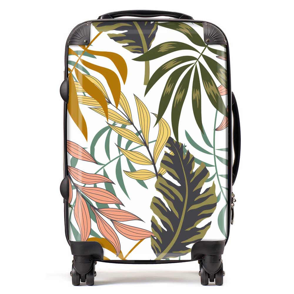 Tropical Leaves Suitcase