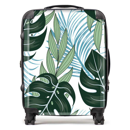 Tropical Pattern With Bright Plants And Flowers Suitcase