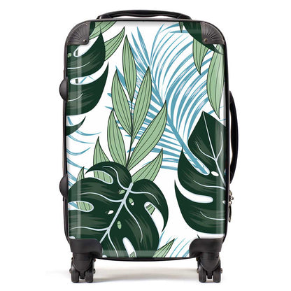 Tropical Pattern With Bright Plants And Flowers Suitcase