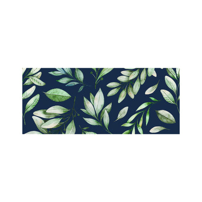 Watercolor Leaves Glass Bathroom Splashback