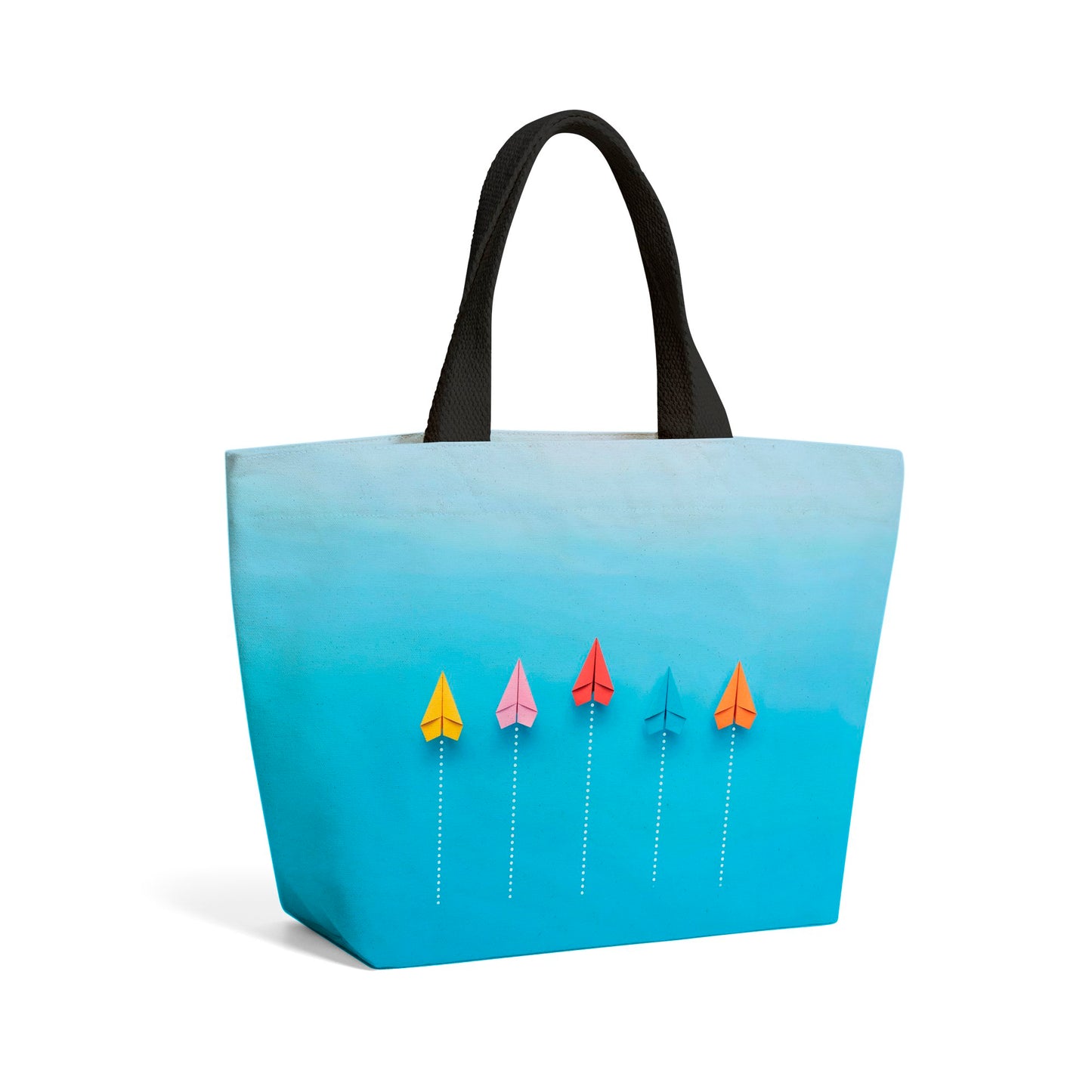 Paper Aeroplanes Beach Shopper Tote Bag