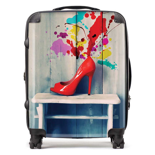 Retro Red Shoes Suitcase