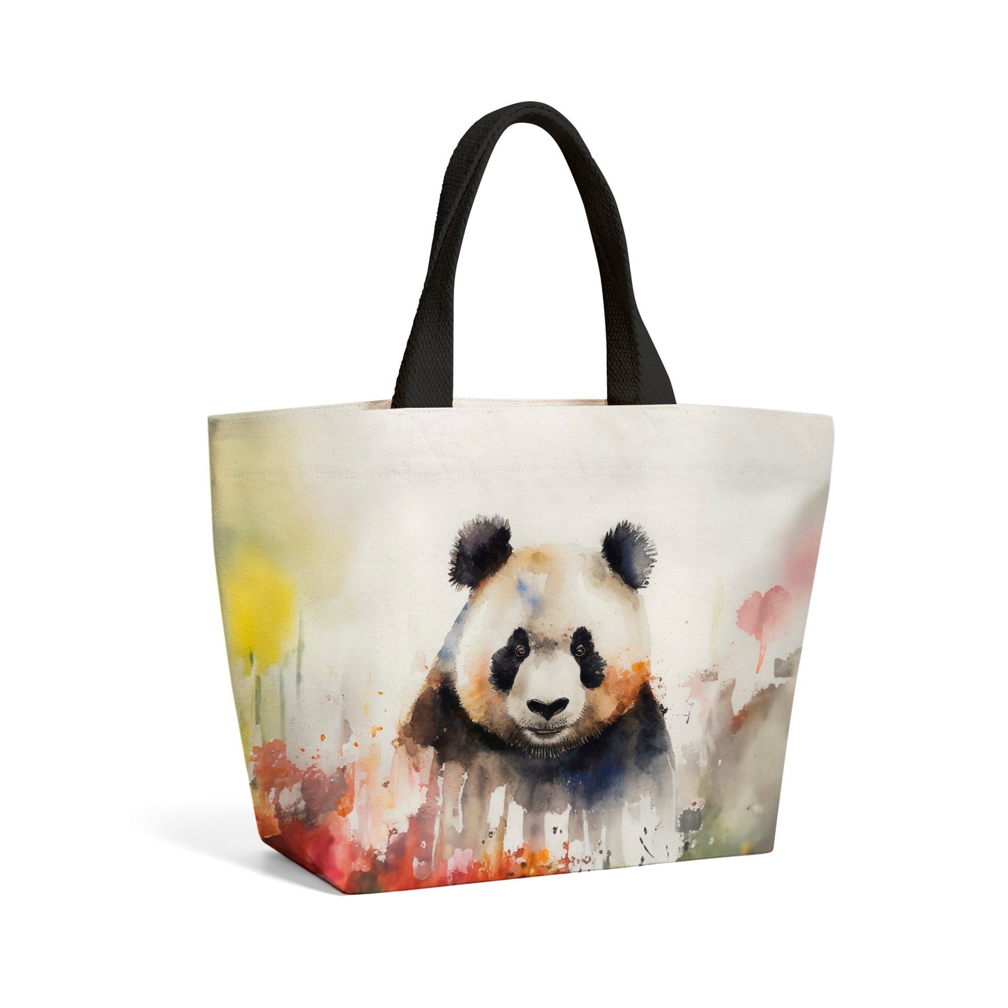 Panda Watercolour Beach Shopper Tote Bag