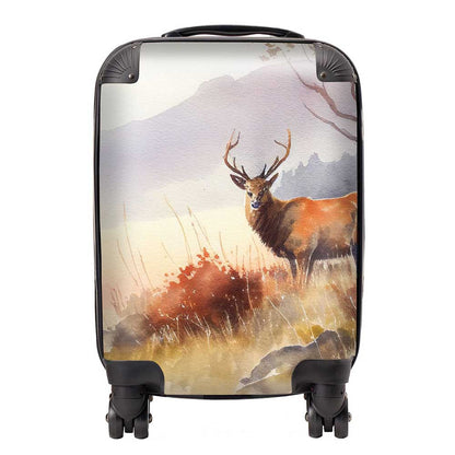 Stag Deer Water Colour Suitcase