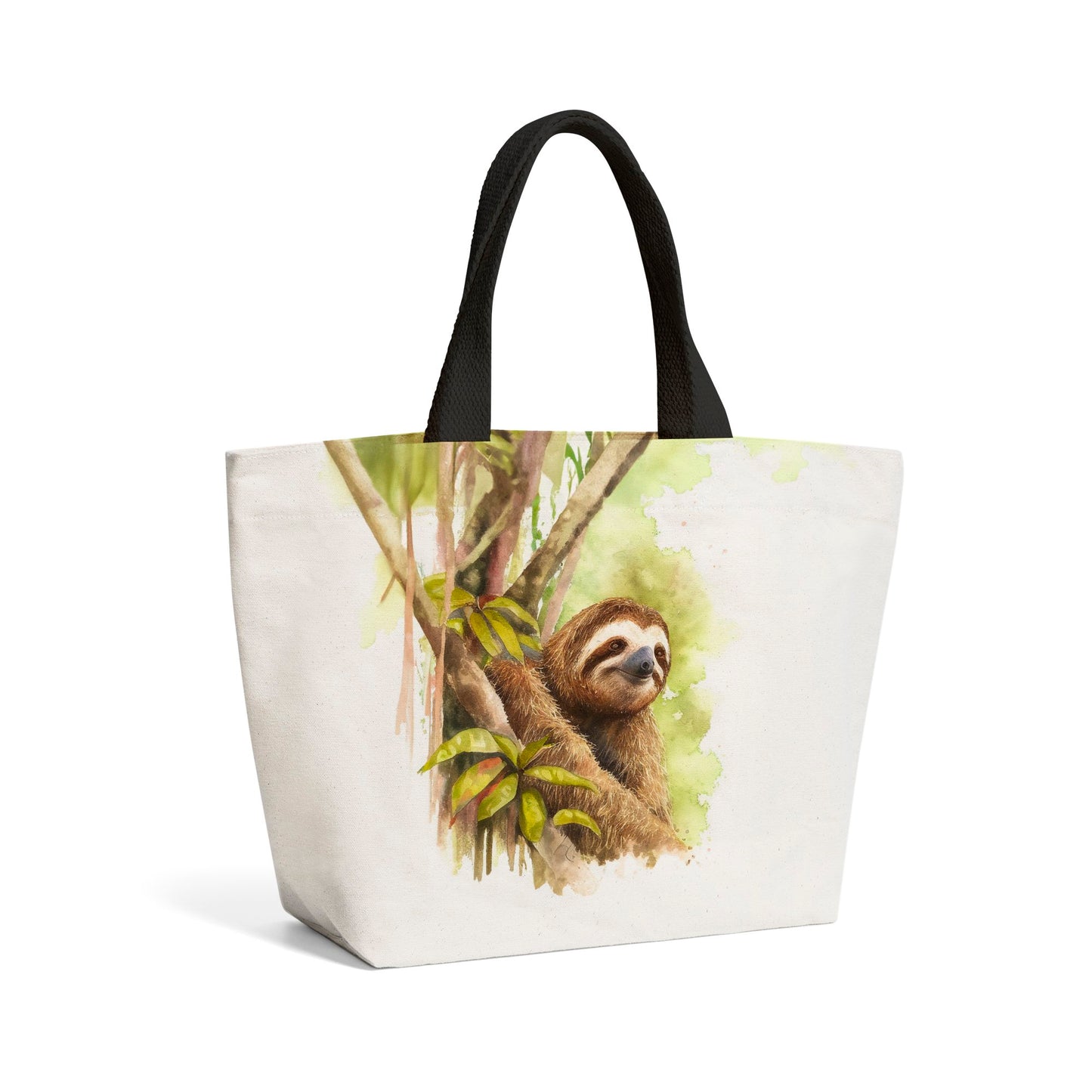 Sloth Watercolour Beach Shopper Tote Bag