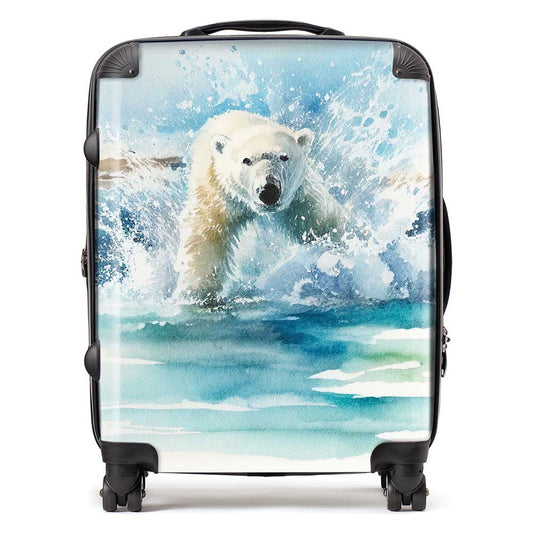 Hunting Polar Bear Watercolour Suitcase