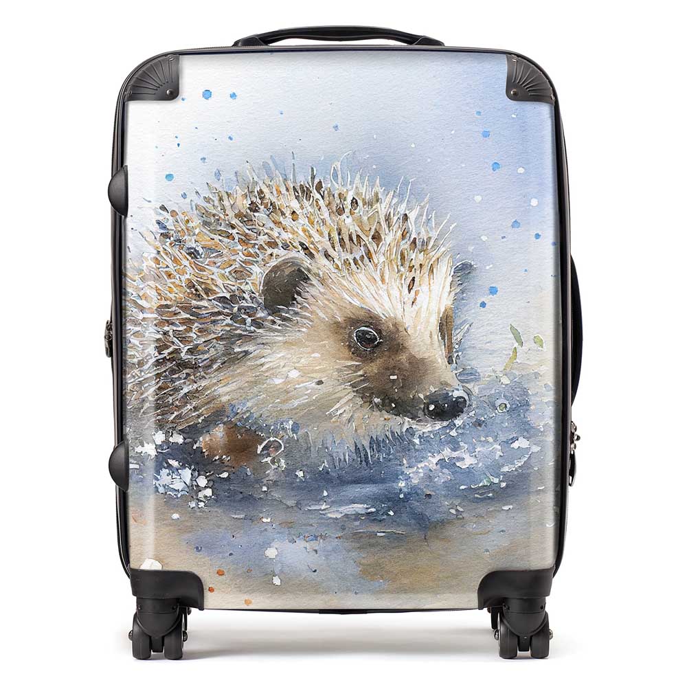 Hedgehog Watercolour Suitcase