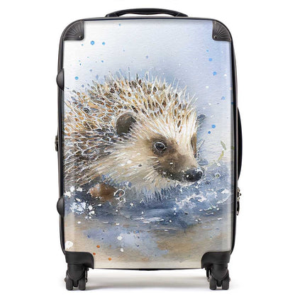 Hedgehog Watercolour Suitcase