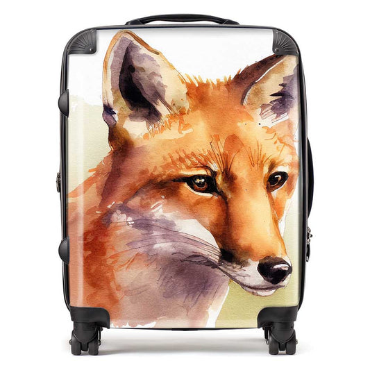 Fox Watercolour Suitcase