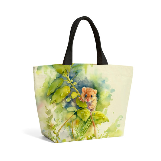 Dormouse Watercolour Beach Shopper Tote Bag