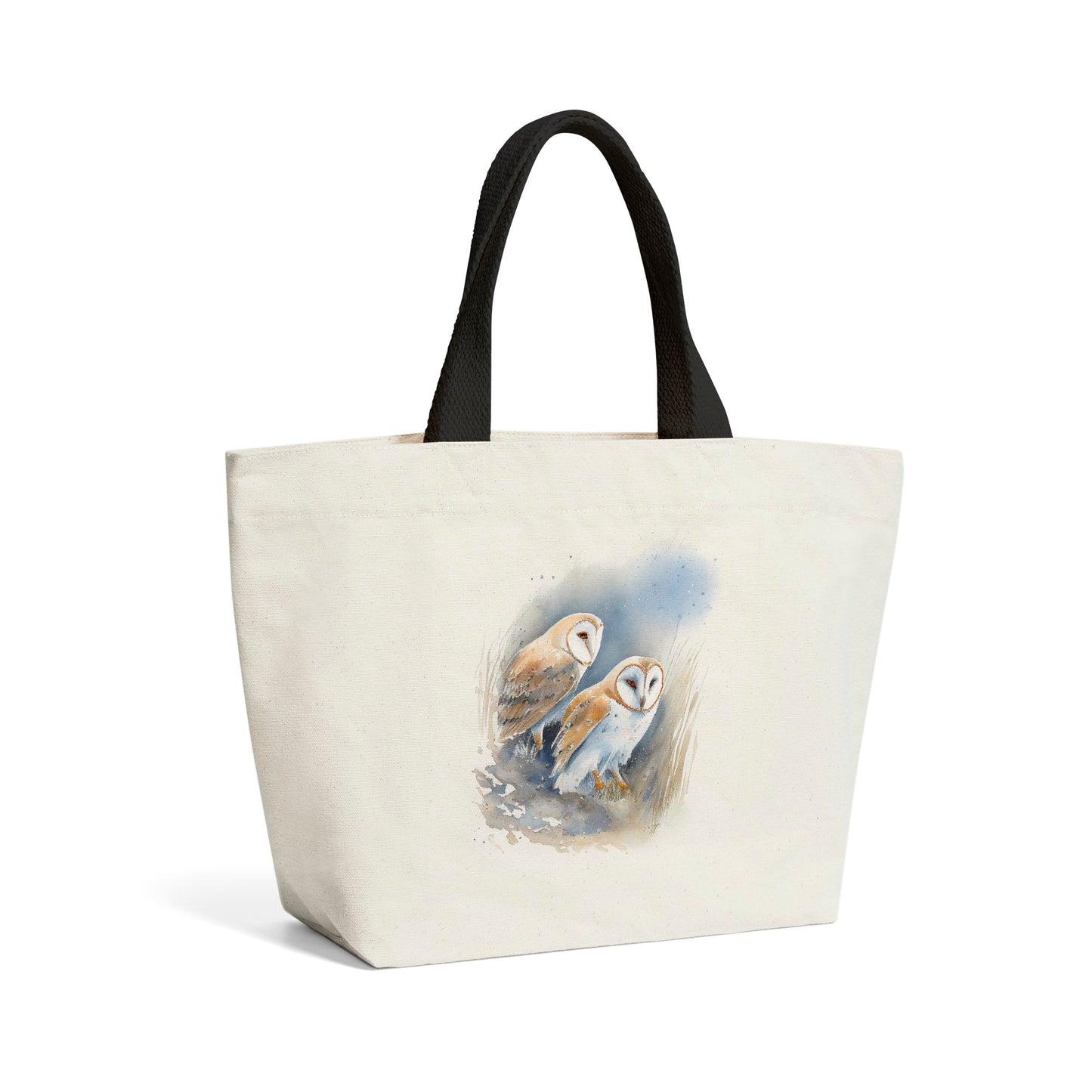 Barn Ano Owls Watercolour Beach Shopper Tote Bag