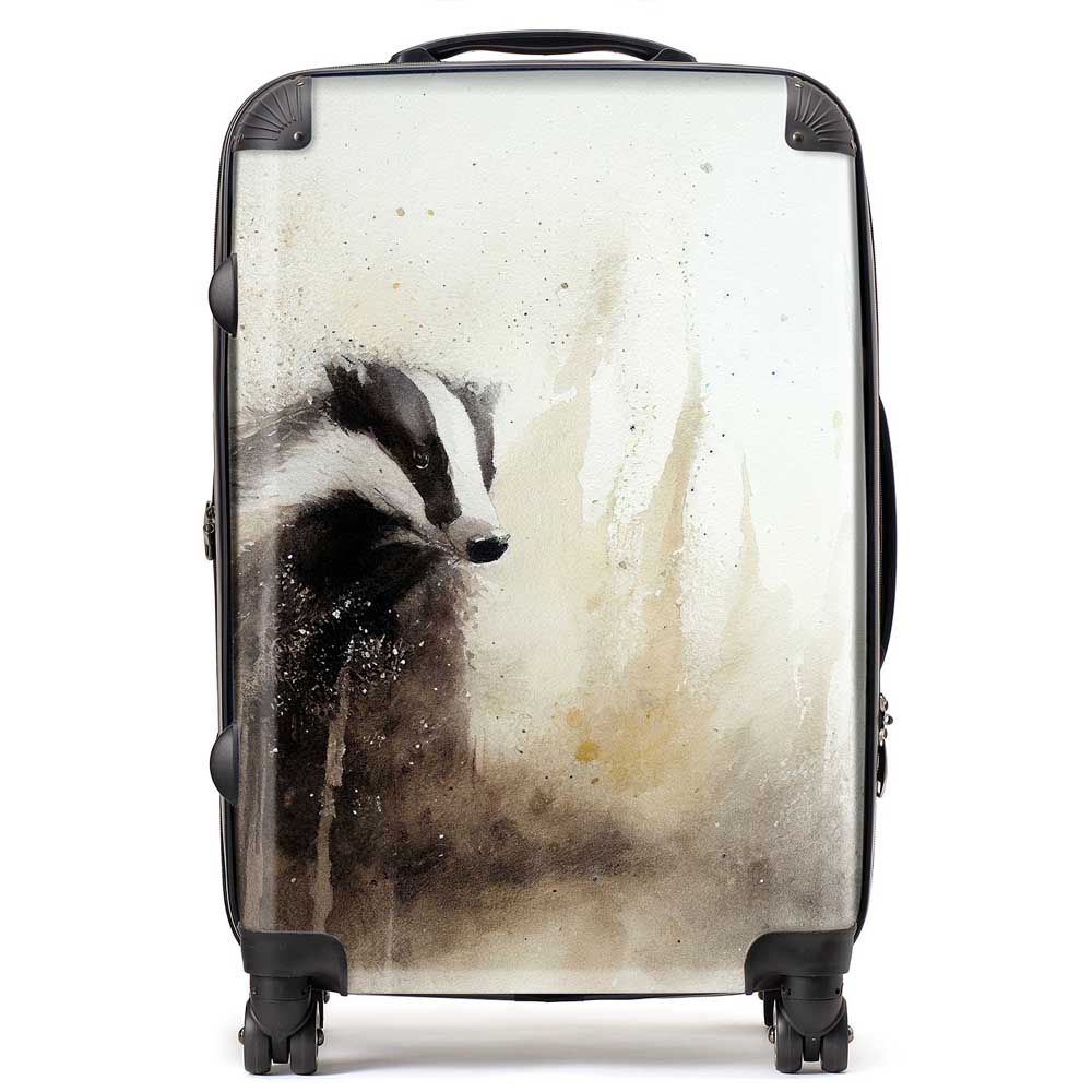 Badger Watercolour Suitcase