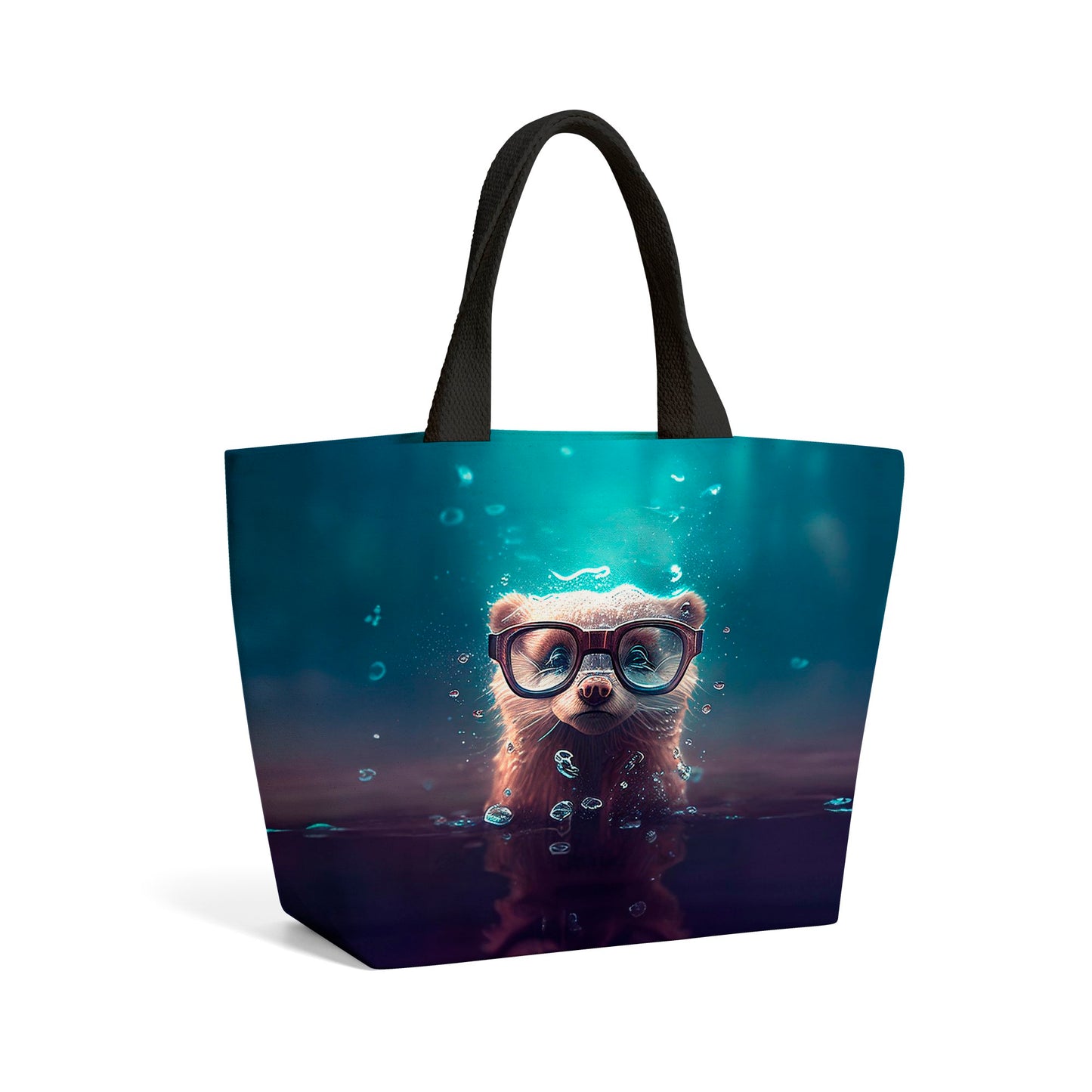 Ferret Splashart Water Beach Shopper Tote Bag