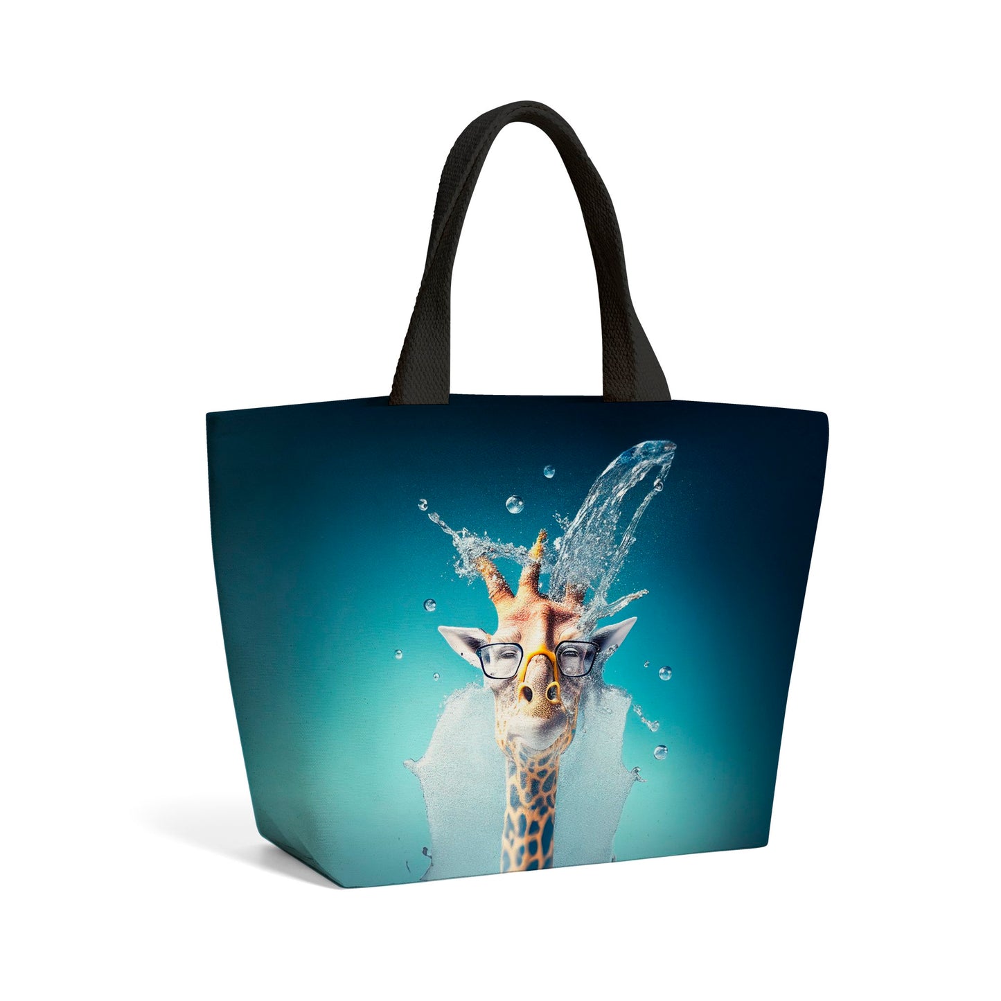 Giraffe Splashart Beach Shopper Tote Bag