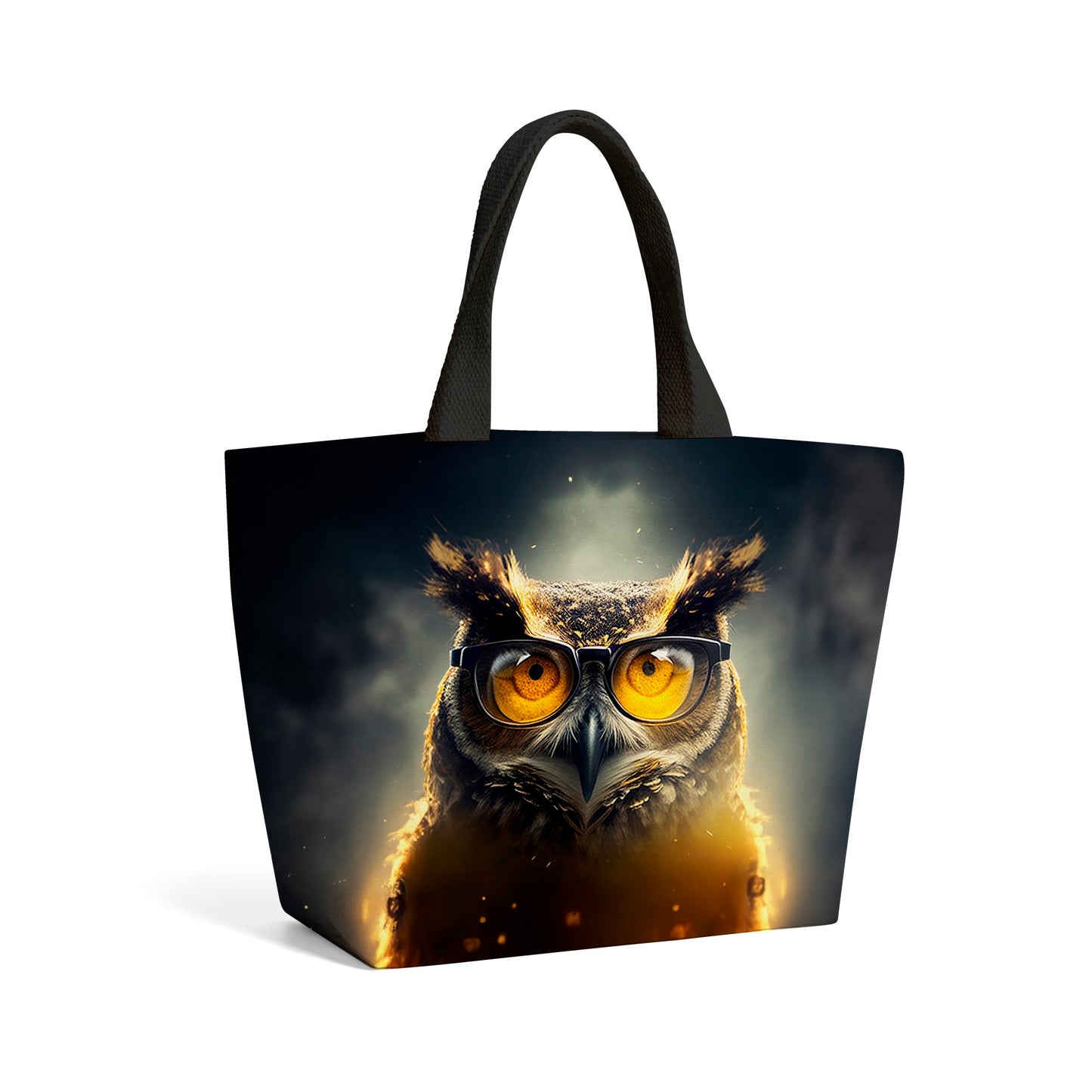 Owl Splashart Beach Shopper Tote Bag