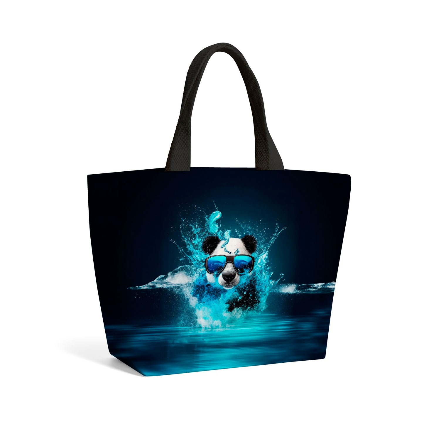 Panda Splashart Water Beach Shopper Tote Bag