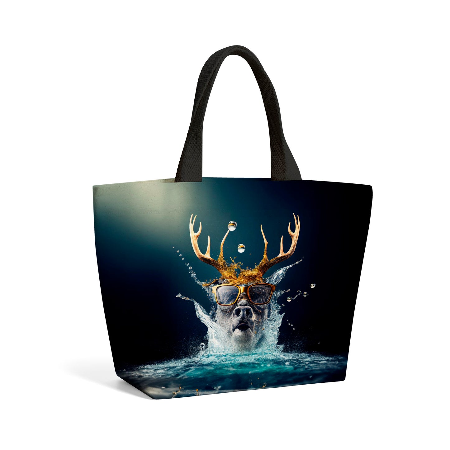 Stag Splashart Beach Shopper Tote Bag