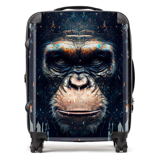 Gorilla Face Splashart Suitcase