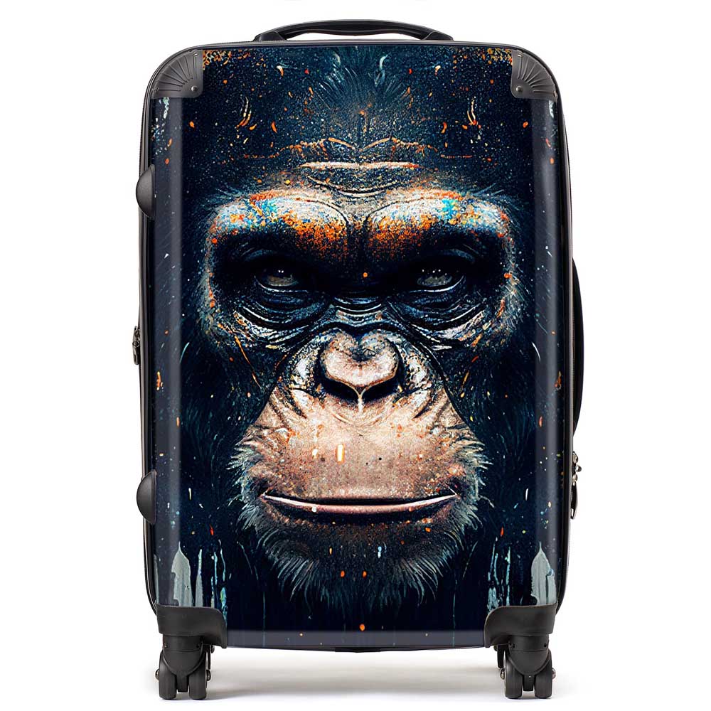 Gorilla Face Splashart Suitcase