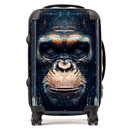 Gorilla Face Splashart Suitcase