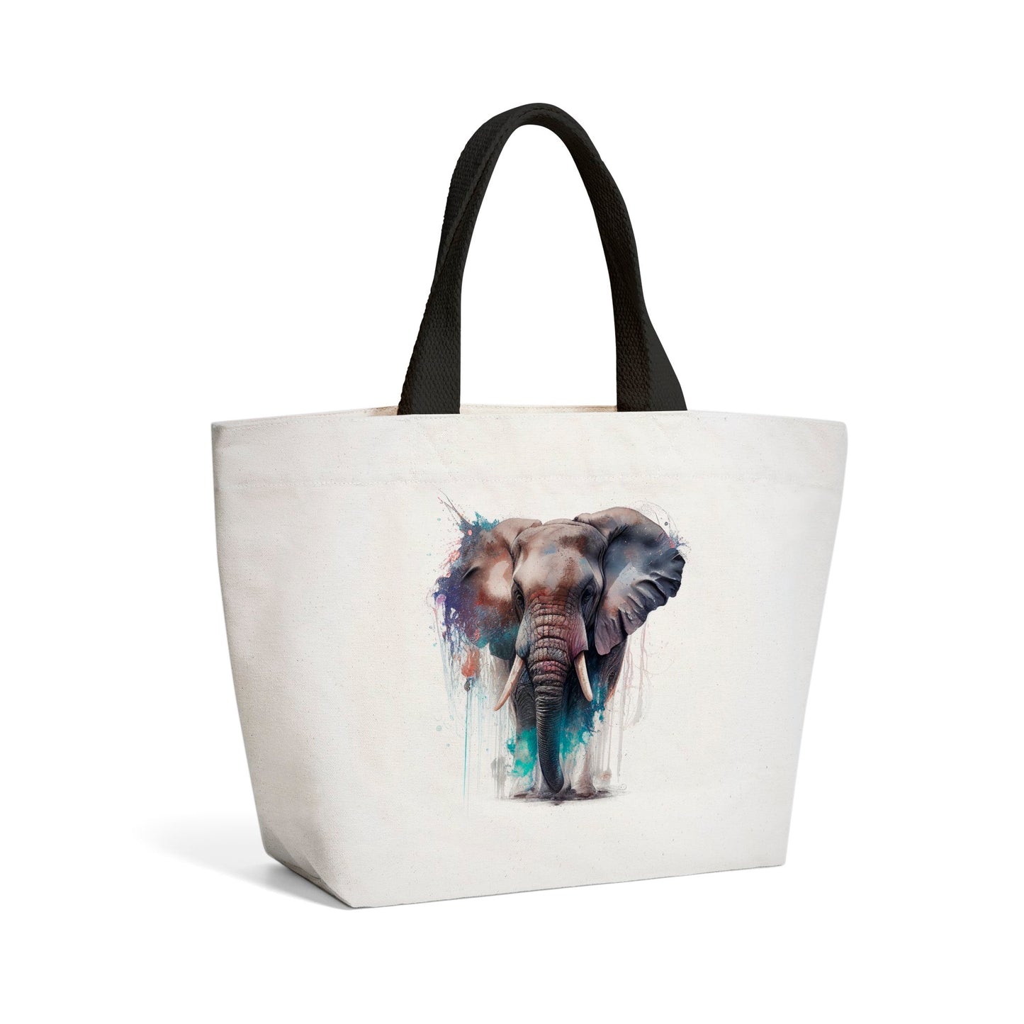 Elephant Splashart Beach Shopper Tote Bag