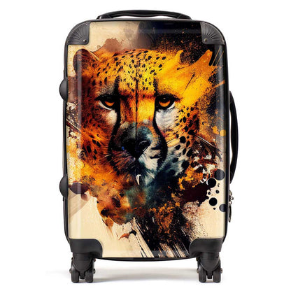 Cheetah Face Splashart Suitcase