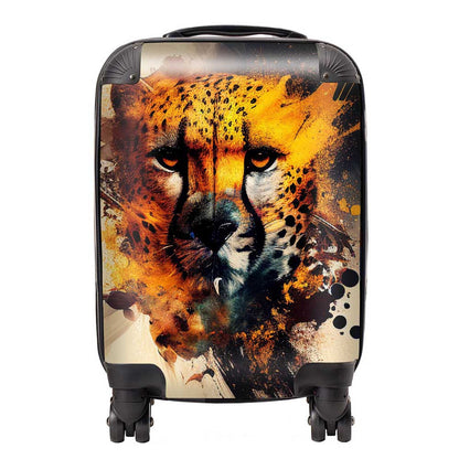 Cheetah Face Splashart Suitcase