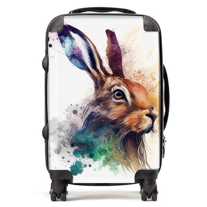 Hare Close Up Splashart Suitcase