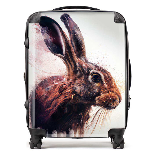 Hare Face Splashart Suitcase