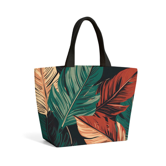 Autumn Colour Leaves Beach Shopper Tote Bag