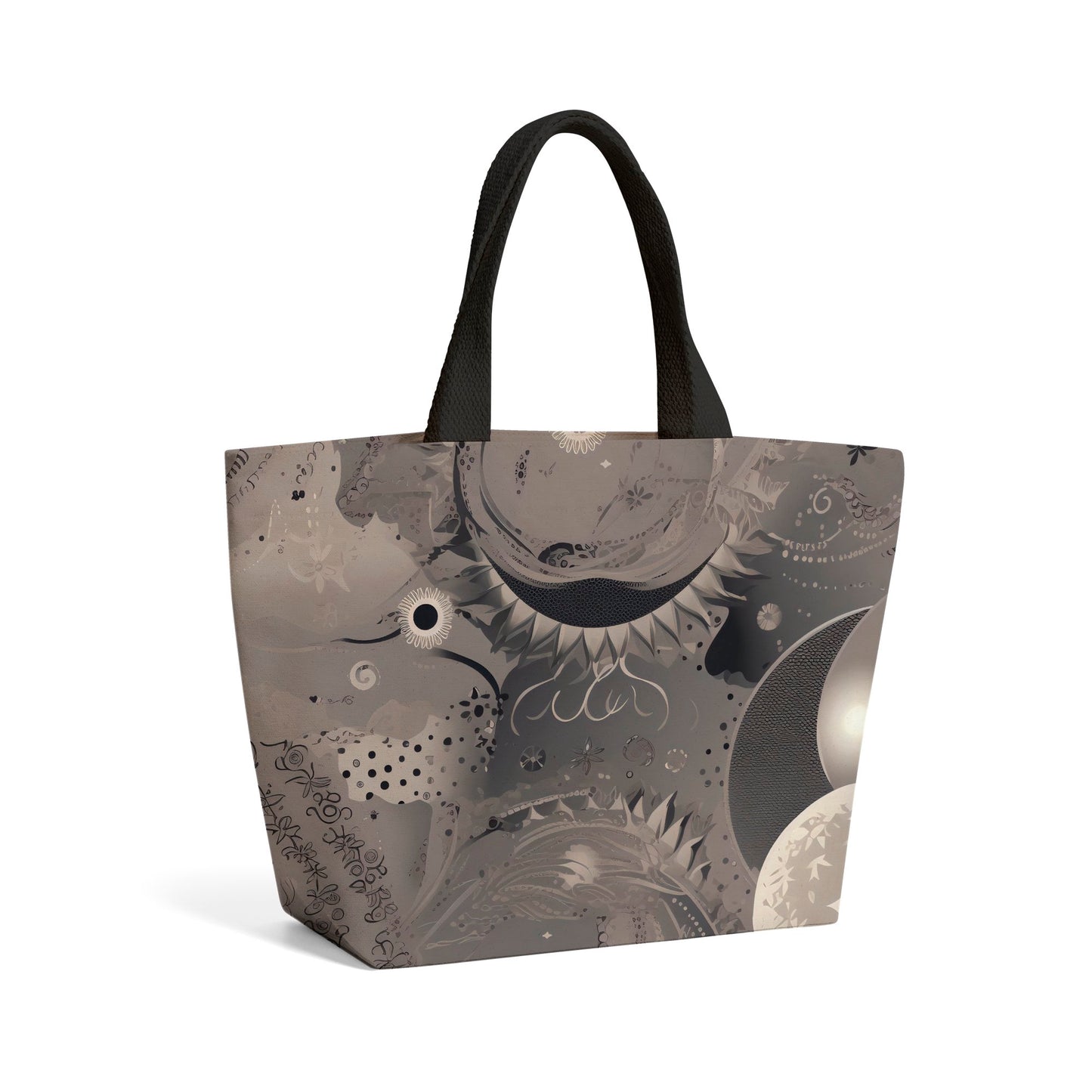 Abstract Moon Shapes Beach Shopper Tote Bag