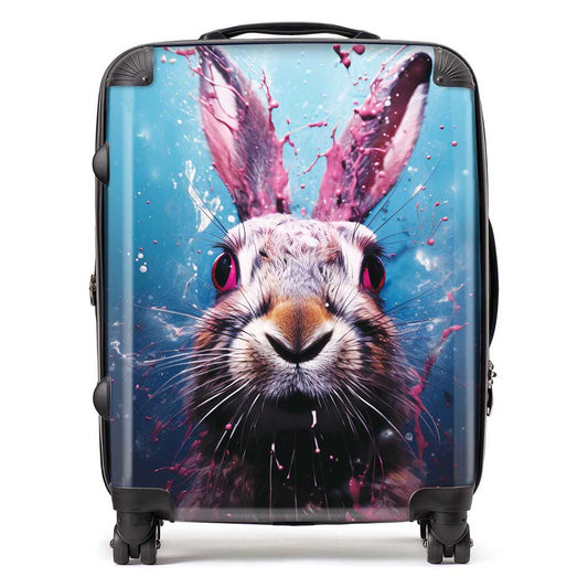 Rabbit Face Splashart Suitcase