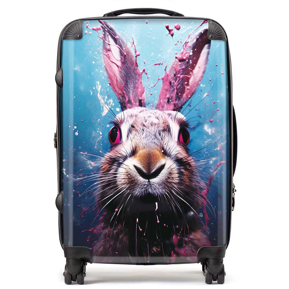 Rabbit Face Splashart Suitcase