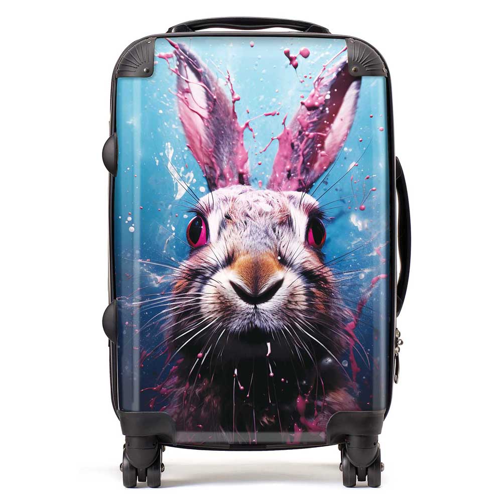 Rabbit Face Splashart Suitcase