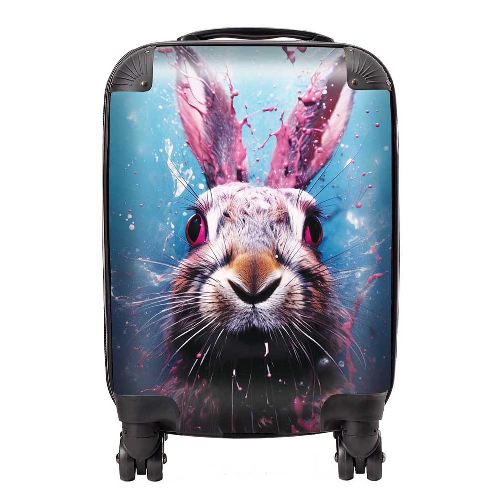 Rabbit Face Splashart Suitcase