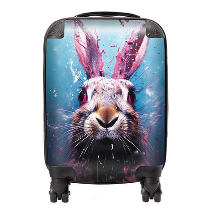 Rabbit Face Splashart Suitcase