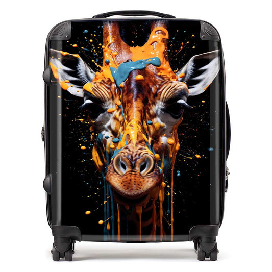 Giraffe Face Splashart Suitcase