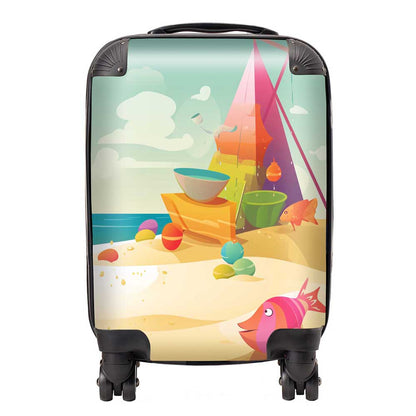 Fish On A Beach Holiday Suitcase