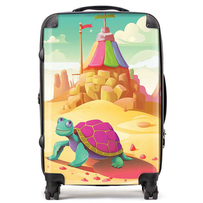 Turtle On A Beach Holiday Suitcase