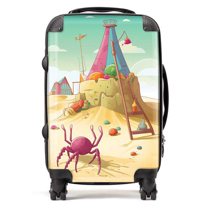 Crab On A Beach Holiday Suitcase