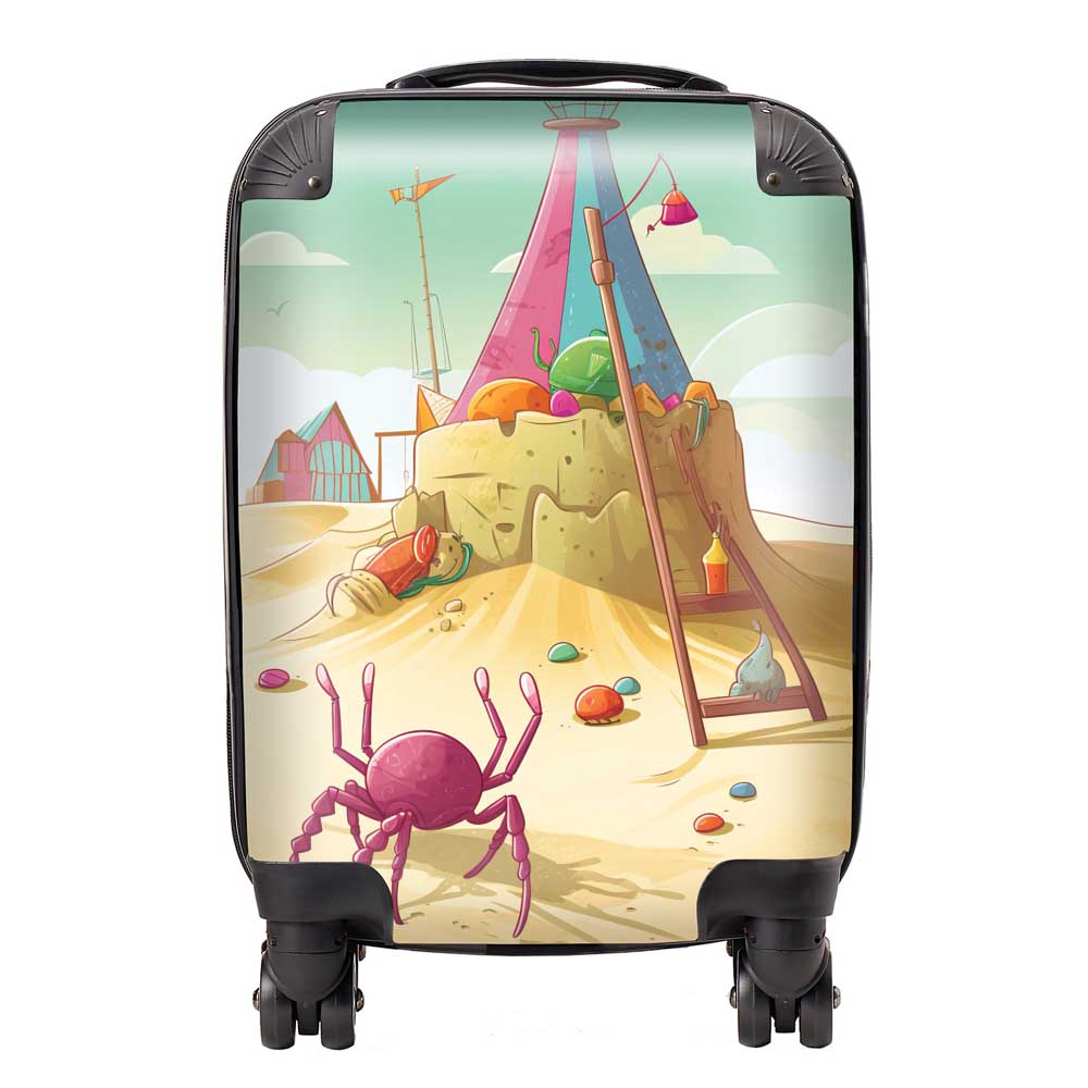 Crab On A Beach Holiday Suitcase