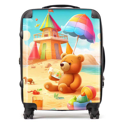 Bear On A Beach Holiday Suitcase