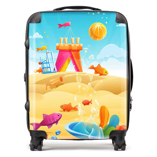 Fishes On A Beach Holiday Suitcase